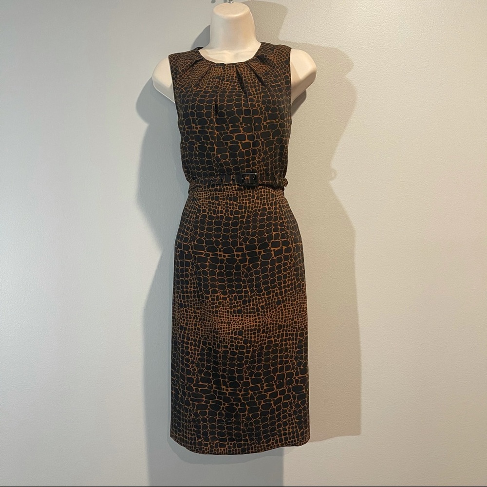 Black and Brown Color Block dress by Nine West